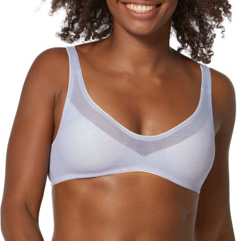 Sloggi BH 2P Oxygene Infinite Soft Bra Lyseblå X-Small Dame