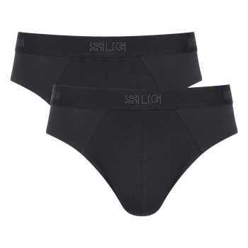 Sloggi 2P SLG Base Midi Briefs Sort bomuld Medium Herre