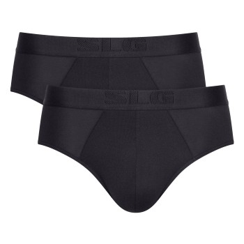 Sloggi 2P SLG Base Soft Midi Briefs Sort Medium Herre