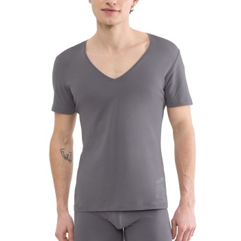 Sloggi SLG Base V-Neck Grå bomuld Small Herre