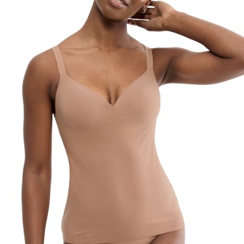Sloggi ZERO Feel 2 0 Lift Up Bra Shirt Beige Large Dame