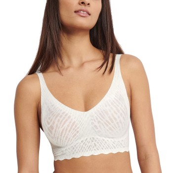 Sloggi BH ZERO Feel Bliss Bralette Hvid Large Dame