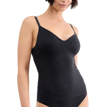 Sloggi ZERO Feel Bliss Push-Up Bra Shirt Sort X-Large Dame