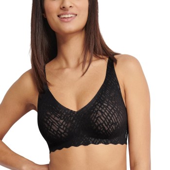Sloggi BH ZERO Feel Bliss Soft Bra Sort Large Dame