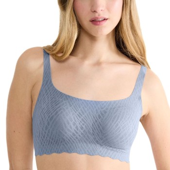 Sloggi BH ZERO Feel Bliss Top Blå/Grå X-Small Dame