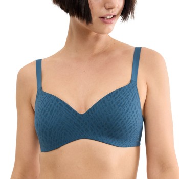Sloggi BH ZERO Feel Bliss T-Shirt Bra Blå X-Large Dame
