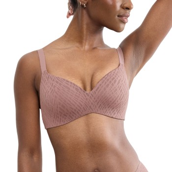 Sloggi BH ZERO Feel Bliss T-Shirt Bra Brun Medium Dame