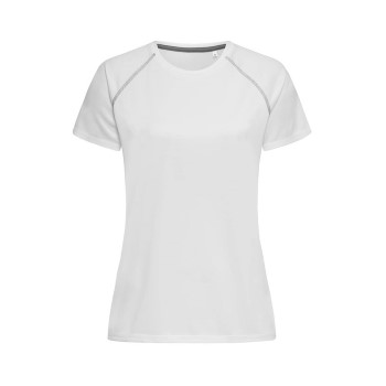 Stedman Active 140 Women Team Raglan Hvid polyester Medium Dame