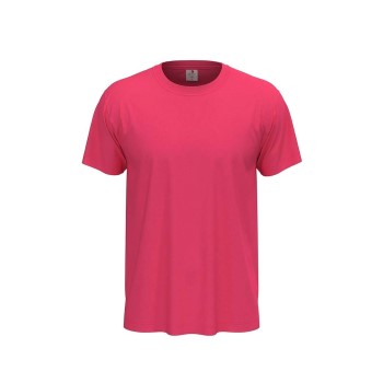 Stedman Classic Men T-shirt Rosa bomuld Medium Herre