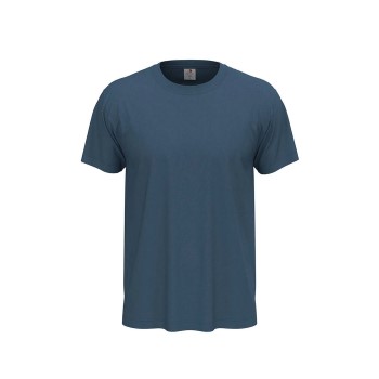 Stedman Classic Men T-shirt Jeansblå bomuld Large Herre