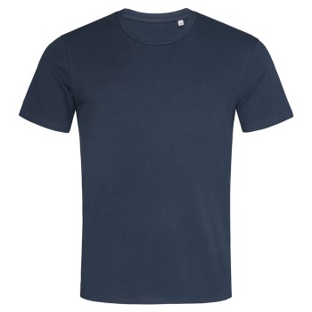 Stedman Clive Relaxed Men Crew Neck Marineblå ringspundet bomuld Medium Herre
