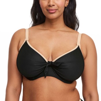 Swegmark Bahamas Bikini Underwire Bra Sort m Beige F 95 Dame