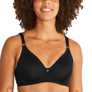 Swegmark BH Iris Wire Bra Sort polyamid F 90 Dame