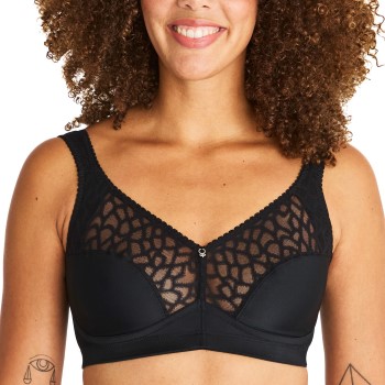 Swegmark BH Lovely Lilly Soft Bra Sort polyamid B 85 Dame