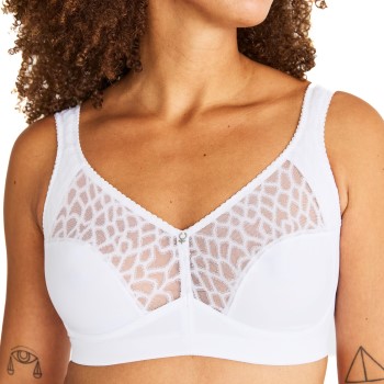 Swegmark BH Lovely Lilly Soft Bra Hvid polyamid F 75 Dame