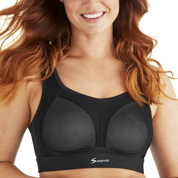 Swegmark BH Stability CoolMax Moulded Cup Sports Bra Sort B 80 Dame