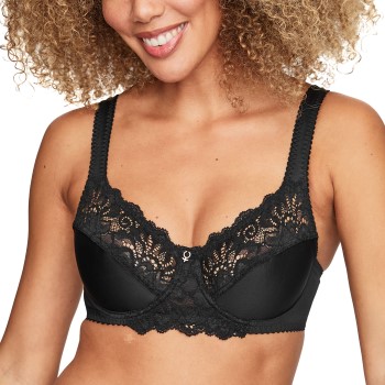 Swegmark BH Support Wire Bra Sort F 75 Dame