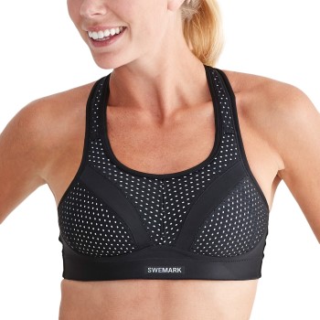 SWEMARK Sport by Swegmark Swemark Incredible Extreme Support Sports Bra BH Sort B 75 Dame