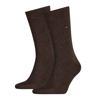 Tommy Hilfiger Strømper 2P Men Classic Sock Brun Str 39/42 Herre