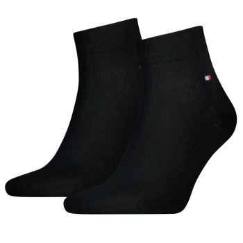 Tommy Hilfiger Strømper 2P Men Quarter Sock Sort Str 39/42 Herre