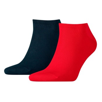 Tommy Hilfiger Strømper 2P Men Sneaker Sock Blå/Rød Str 43/46 Herre