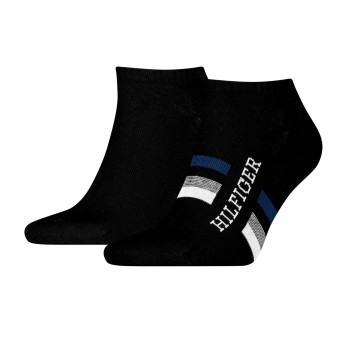 Tommy Hilfiger Strømper 2P Men Tab Sneaker Socks Sort Str 39/42 Herre