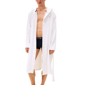 Tommy Hilfiger Original Hooded Robe Hvid bomuld Large Herre