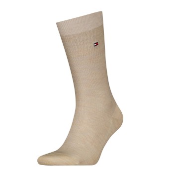 Tommy Hilfiger Strømper Premium Basket Wool Socks Beige Str 45/46 Herre