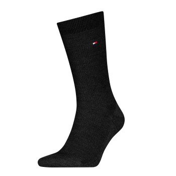 Tommy Hilfiger Strømper Premium Basket Wool Socks Mørkgrå  Str 47/48 Herre