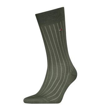 Tommy Hilfiger Strømper Premium Rib Crew Socks Grøn Str 47/48 Herre