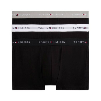 Tommy Hilfiger 3P Signature Essential Cotton Trunk Grå/Sort bomuld Large Herre