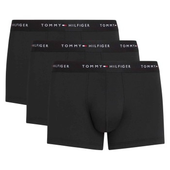 Tommy Hilfiger 3P Signature Logo Microfibre Trunk Sort polyester XX-Large Herre