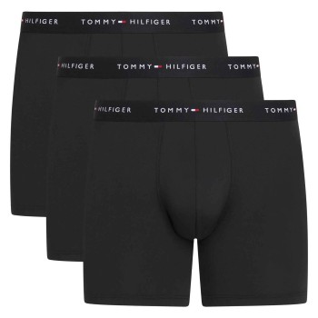 Tommy Hilfiger 3P Signature Microfibre Boxer Brief Sort polyester X-Large Herre