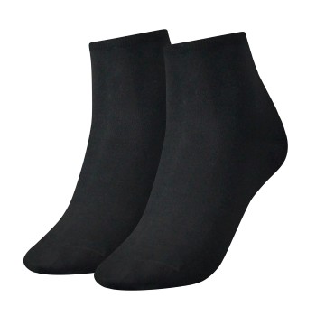 Tommy Hilfiger Strømper 2P Women Casual Short Sock Sort Str 39/42 Dame