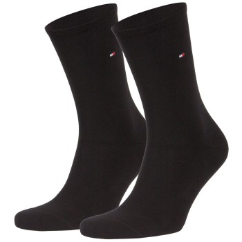 Tommy Hilfiger Strømper 2P Women Classic Casual Socks Sort Str 39/42 Dame