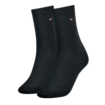 Tommy Hilfiger Strømper 2P Women Classic Casual Socks Mørkblå Str 39/42 Dame