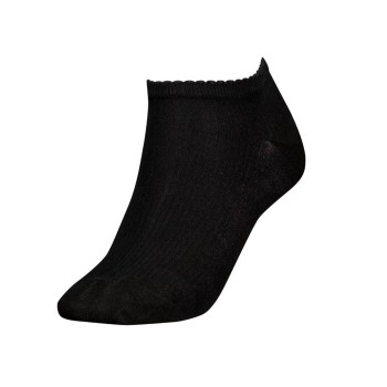 Tommy Hilfiger Strømper Women Premium Rib Sneaker Socks Sort Str 39/42 Dame