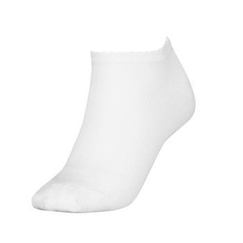 Tommy Hilfiger Strømper Women Premium Rib Sneaker Socks Hvid Str 39/42 Dame