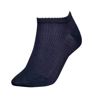 Tommy Hilfiger Strømper Women Premium Rib Sneaker Socks Marineblå Str 35/38 Dame