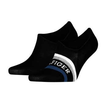 Tommy Hilfiger Tommy Men Tab Footie Socks Strømper 2P Sort Str 43/46