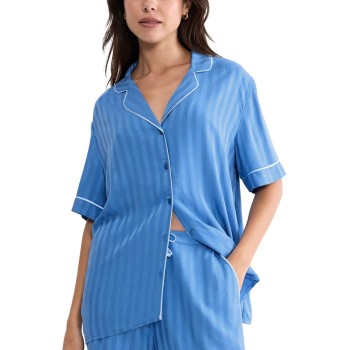 Triumph Amourette Jacquard Boyfriend Shirt Blå viskose 36 Dame
