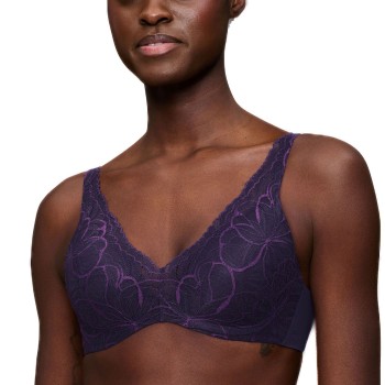 Triumph BH Body Make-Up Illusion Lace WP Mørkelilla F 70 Dame