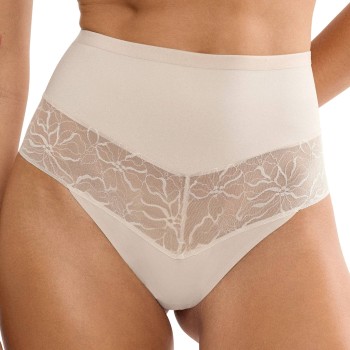 Triumph Trusser Comfort Contour Highwaist String Beige Small Dame