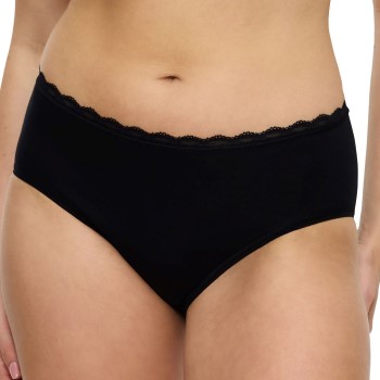 Triumph Trusser Feel Of Cotton Midi Brief Sort bomuld 42 Dame