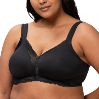 Triumph BH Modern Lace Cotton Soft Bra Sort E 90 Dame
