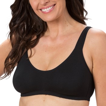 Trofé Trofe Comfort Lounge Bra BH Sort bomuld D 100 Dame