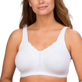Trofé Trofe Linnea Prosthetic Wireless Bra BH Hvid polyamid C 75 Dame