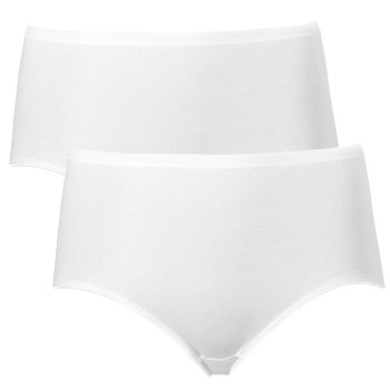 Trofé Trofe Seamless Maxi Briefs Trusser 2P Hvid bomuld Small Dame