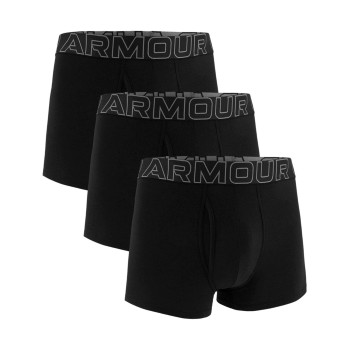 Under Armour 3P Performance Cotton Solid 3in Boxers Sort Large Herre