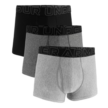 Under Armour 3P Performance Tech Boxer Grå/Sort polyester Medium Herre